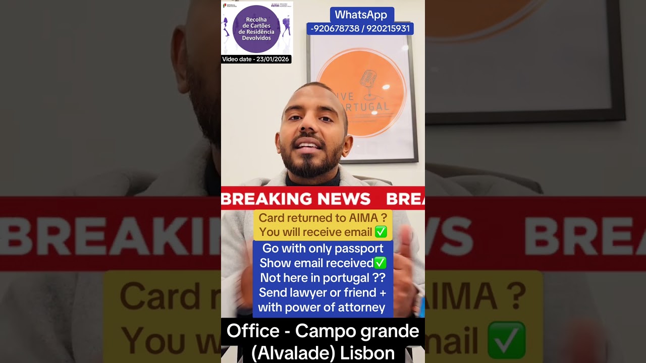 Card returned to AIMA ? You will receive email ✅ ®Live Portugal By Harry | Advocate Harry | Portugal
