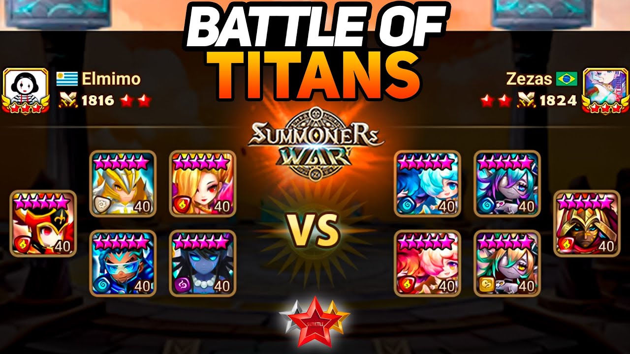ЭЛМИМО против ЗЕЗАСА (BO9) | БИТВА ТИТАНОВ - Summoners War