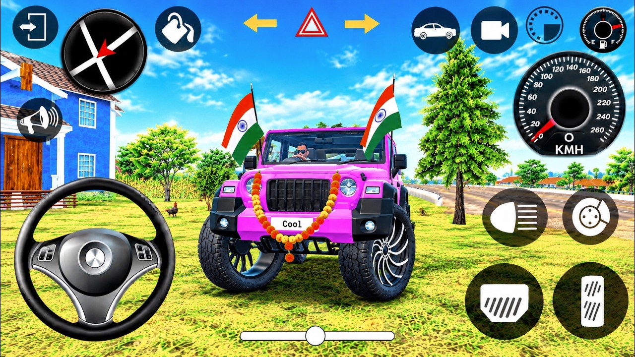 Modified Mahindra Thar Car Games: Indian Cars (Gadi Wala Game) - Car Games Android Gameplay 2026