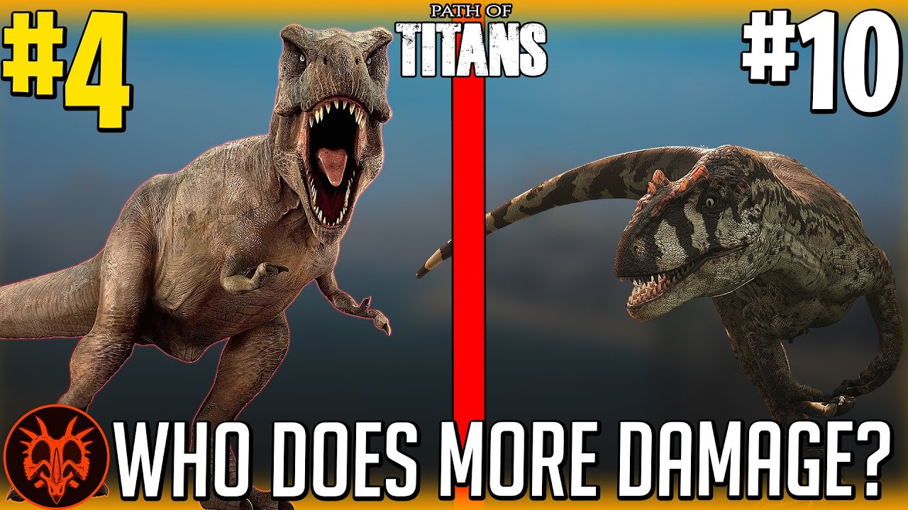 All 30 Official Dinos Ranked By DAMAGE! - Path of Titans