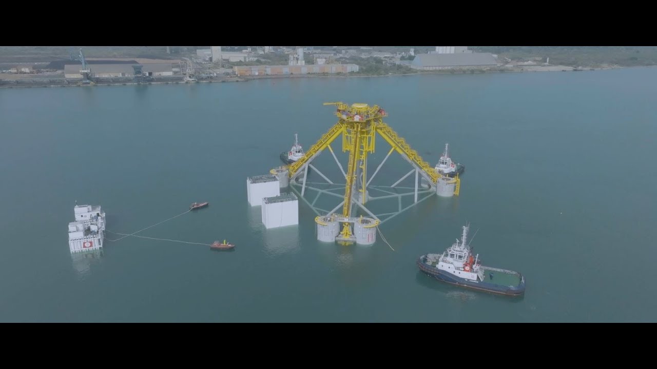 [Chantier] PGL Provence Grand Large - Mise à l'eau du premier flotteur - Eiffage Métal