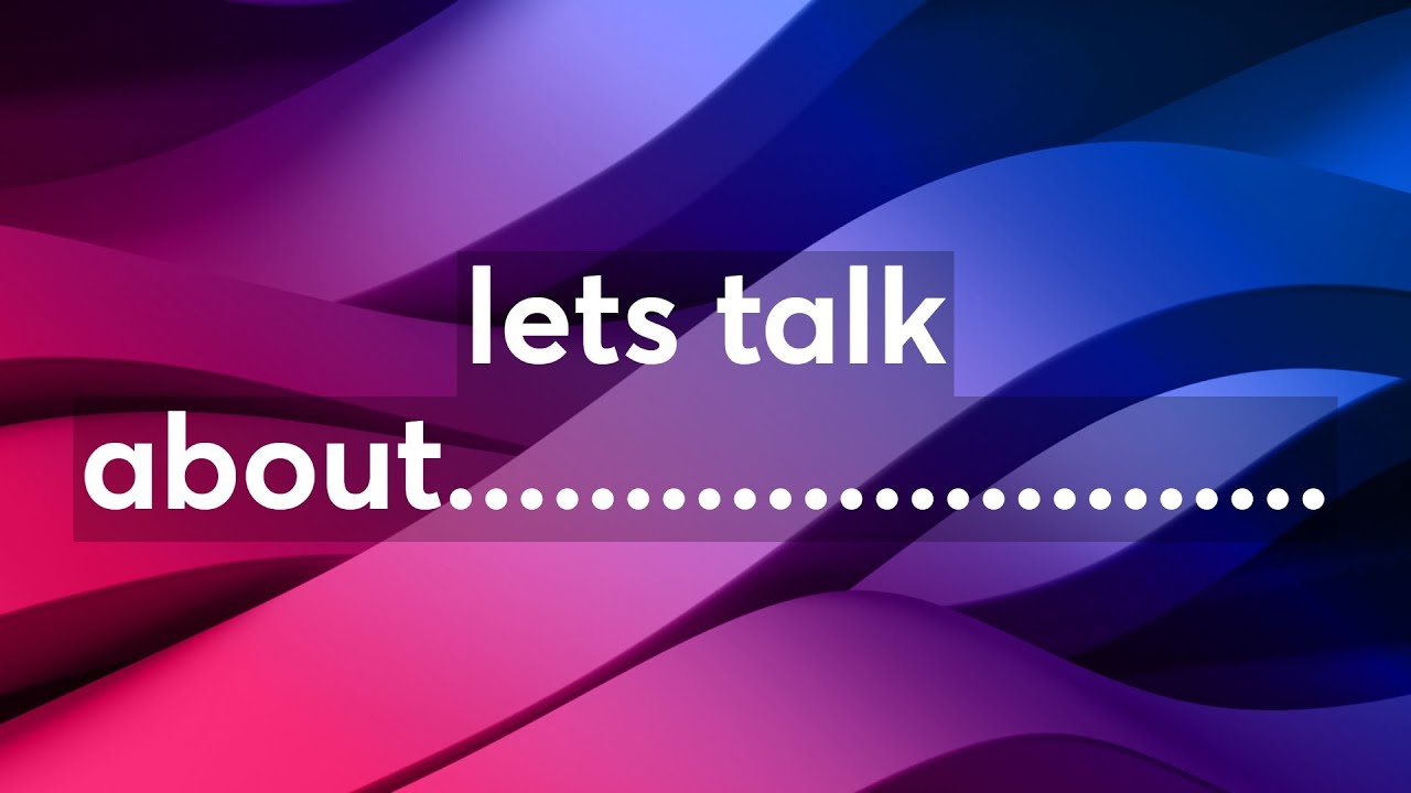 lets talk about.........................