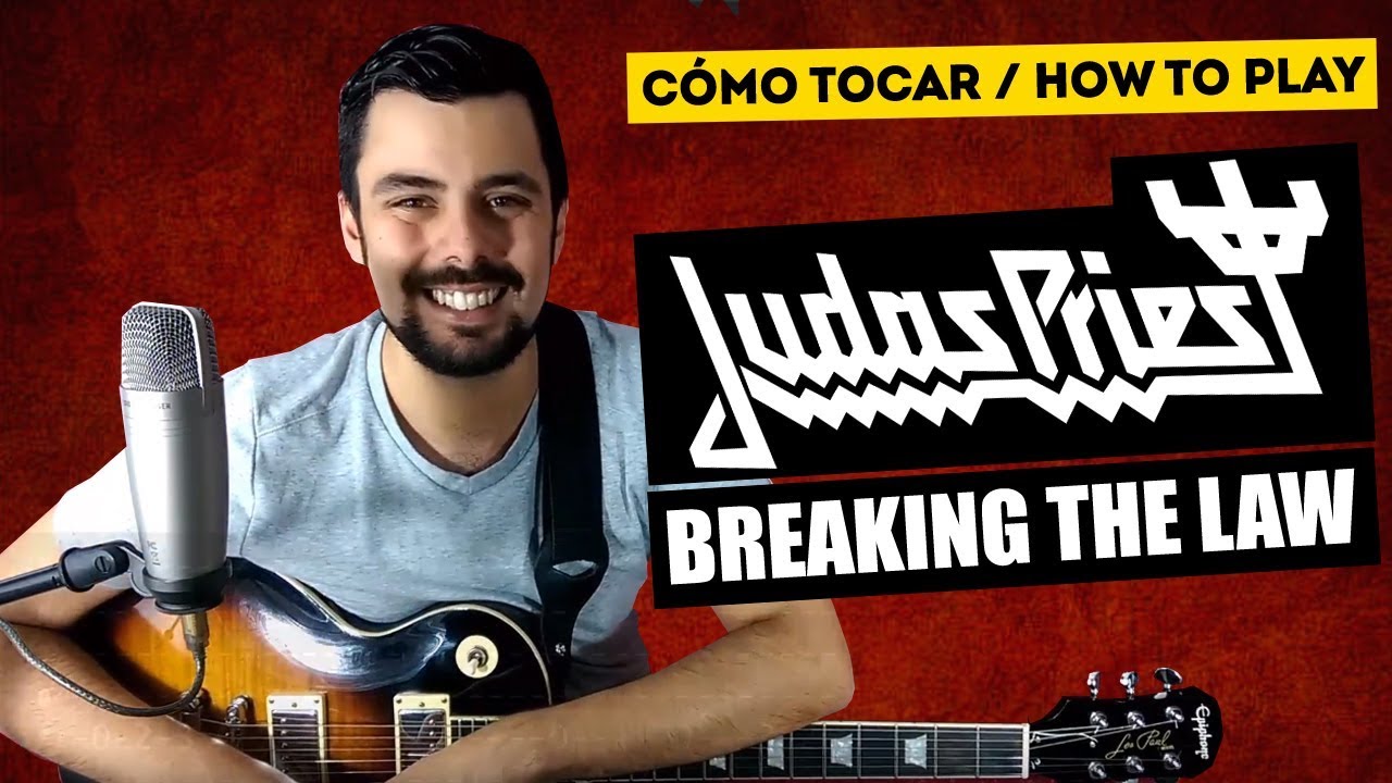 Cómo tocar BREAKING THE LAW de JUDAS PRIEST | Tutorial de GUITARRA TABLATURA | Marcos García