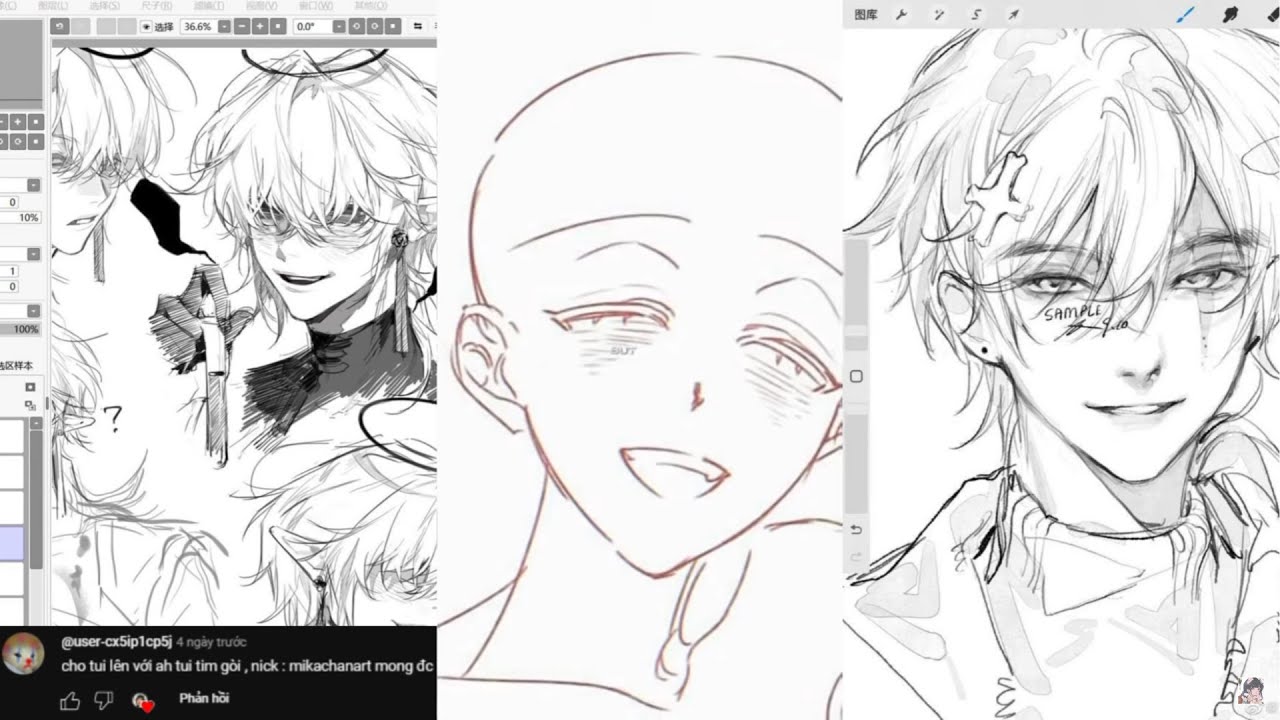 tổng hợp tiktok vẽ tranh của các artist đại thần