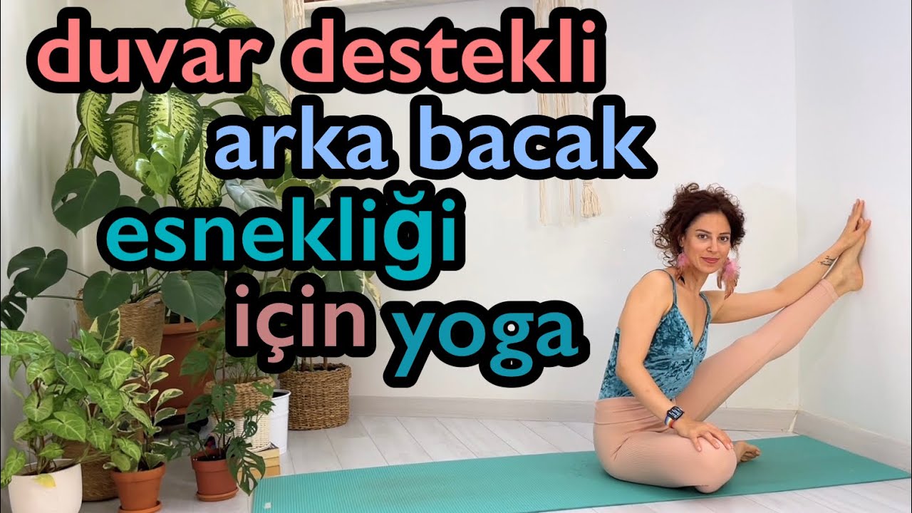 Duvar Destekli Arka Bacak Esnekliği için Yoga