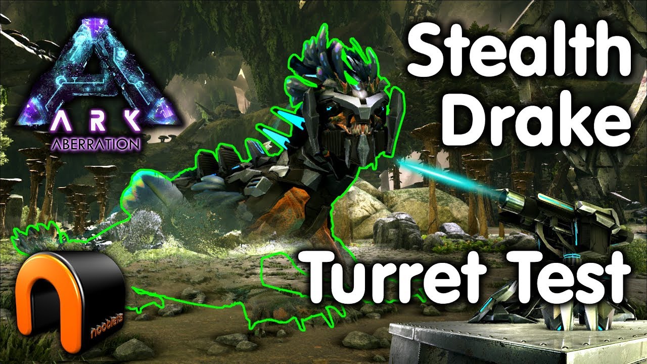 ARK - STEALTH DRAKE TURRET TEST!