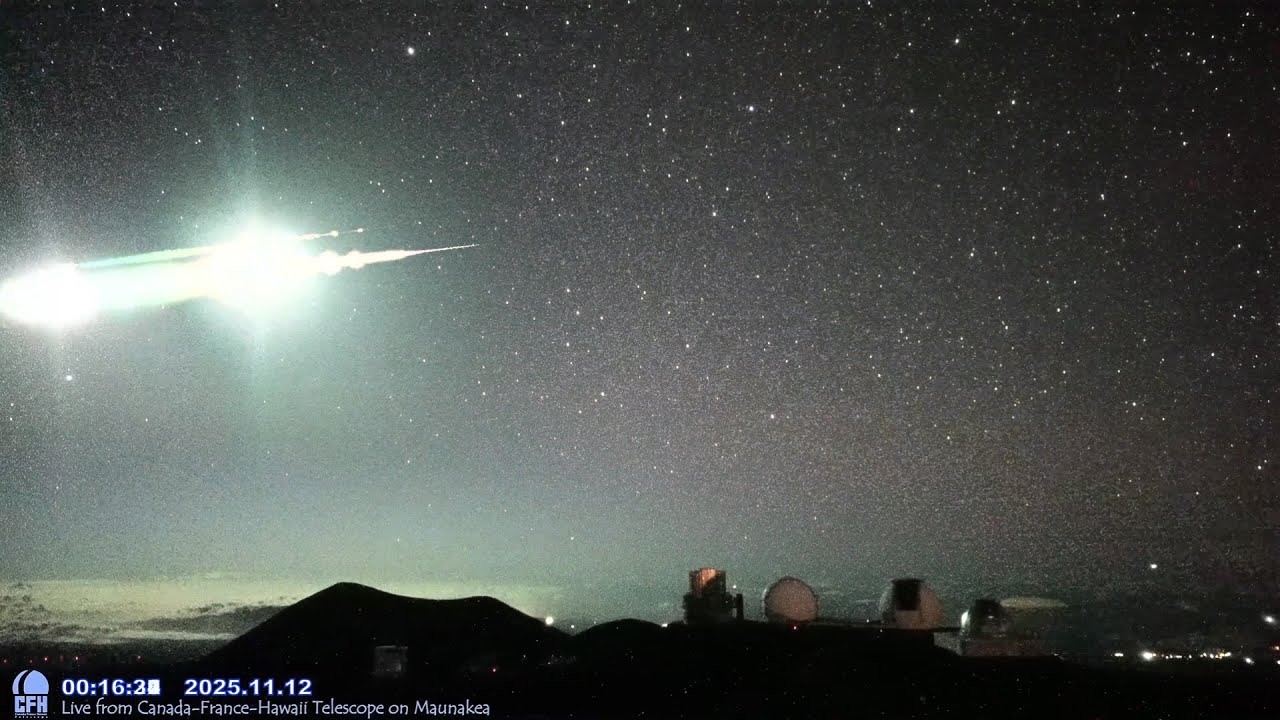 ハワイ・マウナケア星空ライブカメラ 2025年11月11~13日UTの流星ダイジェスト/Meteors over Maunakea, Hawaii, Nov 11~13, 2025