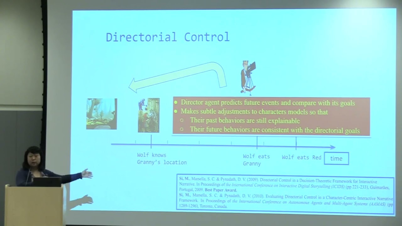 [ACS 2022] Invited Talk: Virtual Humans and Interactive Storytelling - Mei Si