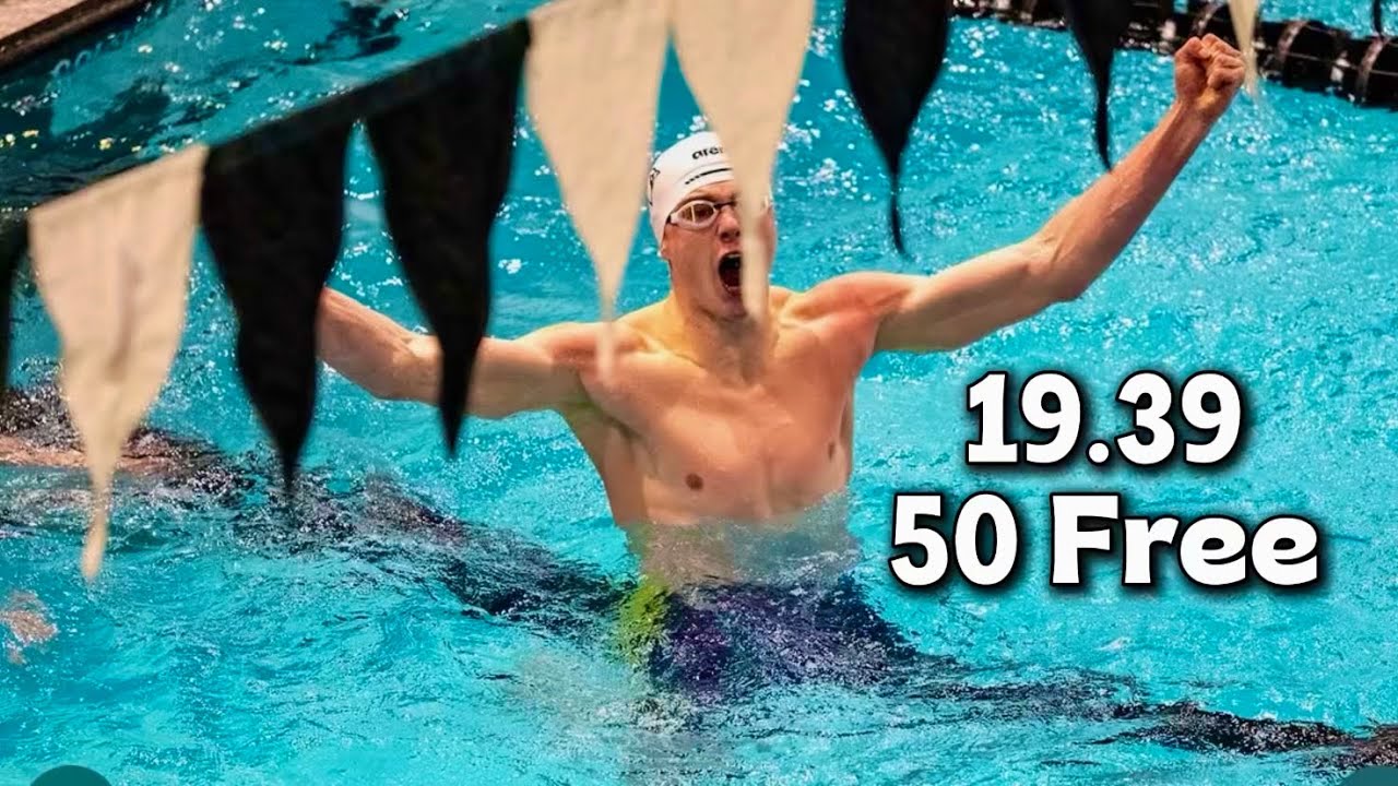 Jake Lloyd INSANE 19.39 50 Free STATE RECORD | Ohio State Meet