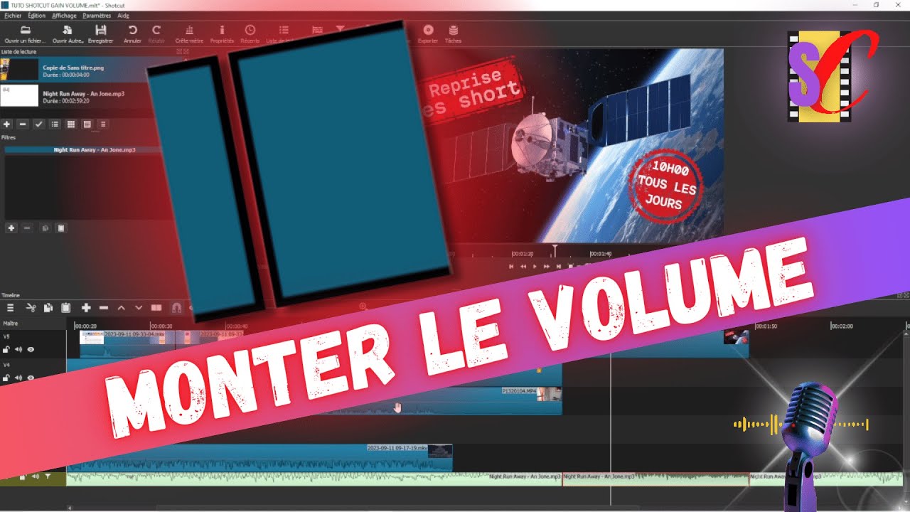 TUTO SHOTCUT - MONTER LE VOLUME