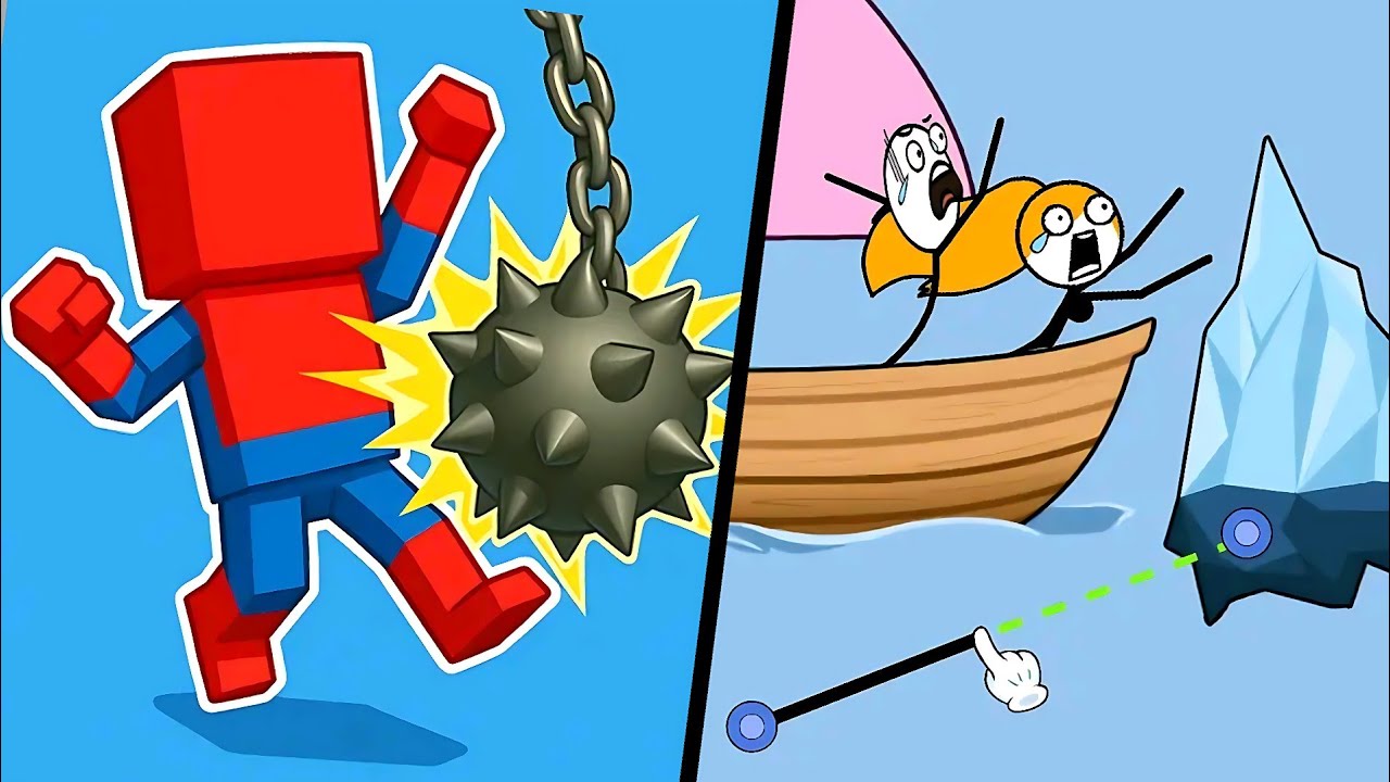RAGDOLL CRAFT BREAK BONES vs ESCAPE ROPE- Max Levels Gameplay - Android GAMES,Part#579.
