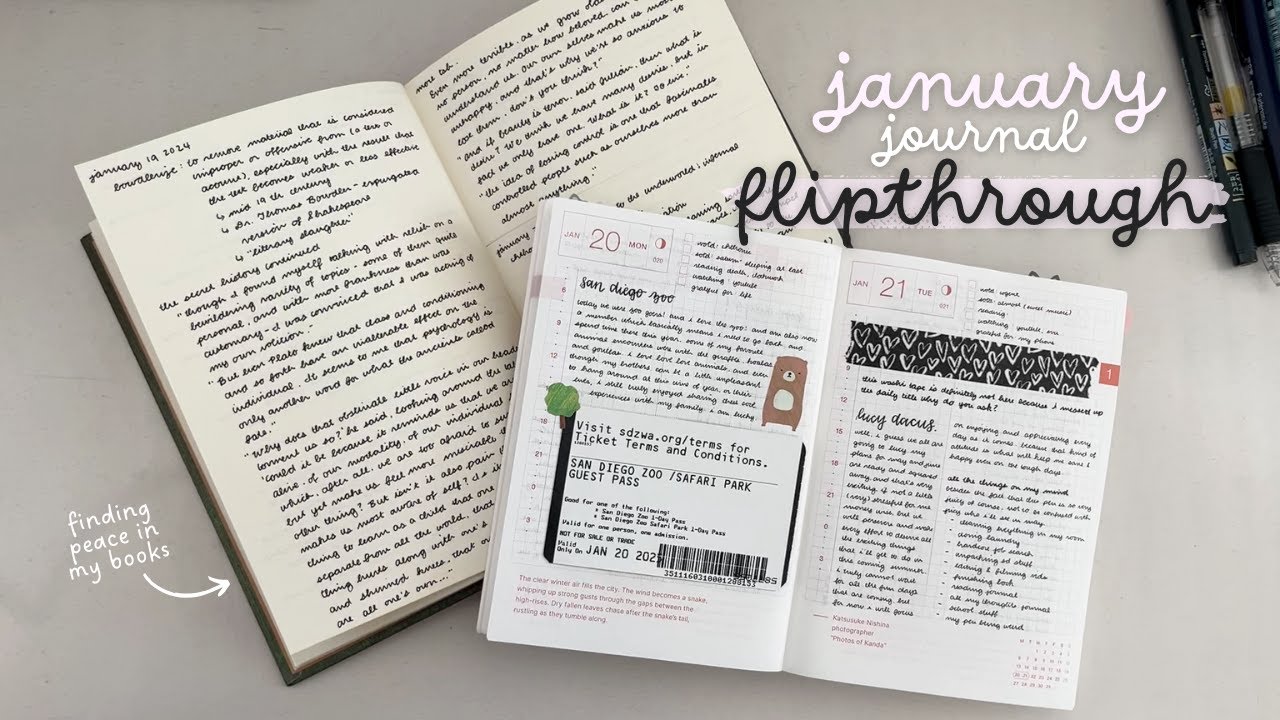 january in my journals | finding peace in my systems