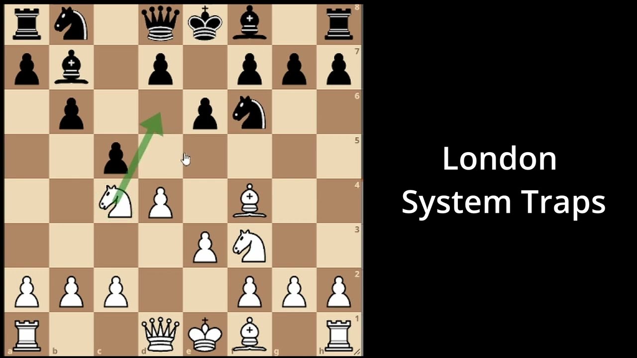 Top 3 Chess Opening Traps in the London System: Ideas, Strategies, Tactics, and Gambits to Win Fast