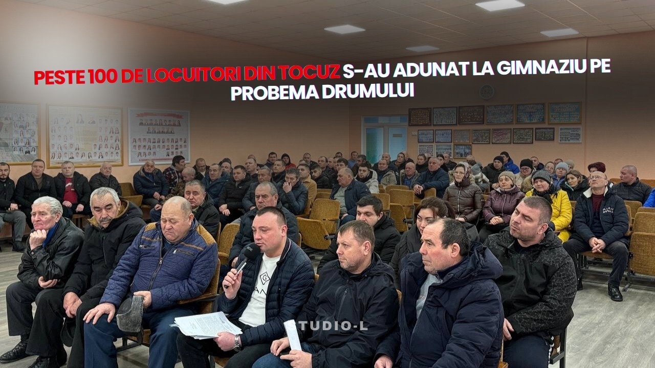 Peste 100 de locuitori din Tocuz s-au adunat la gimnaziu pe probema drumului