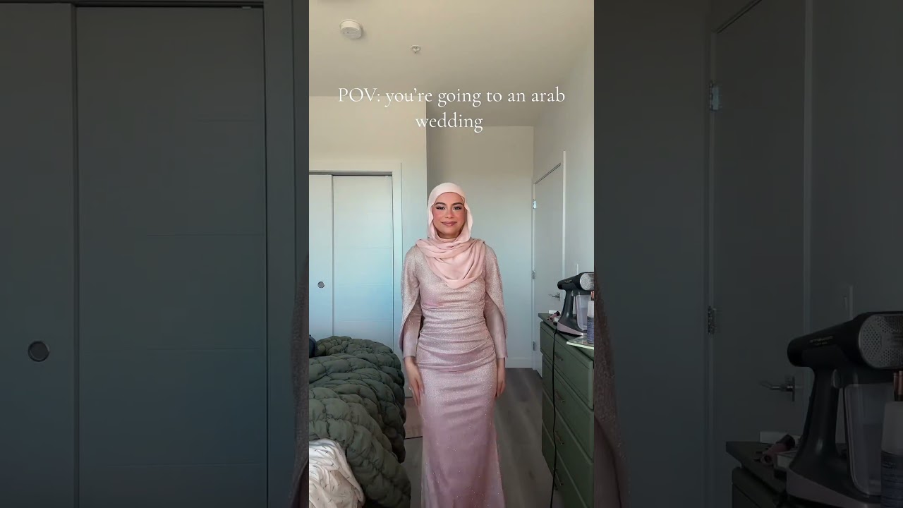 I love dressing up for arab weddings 