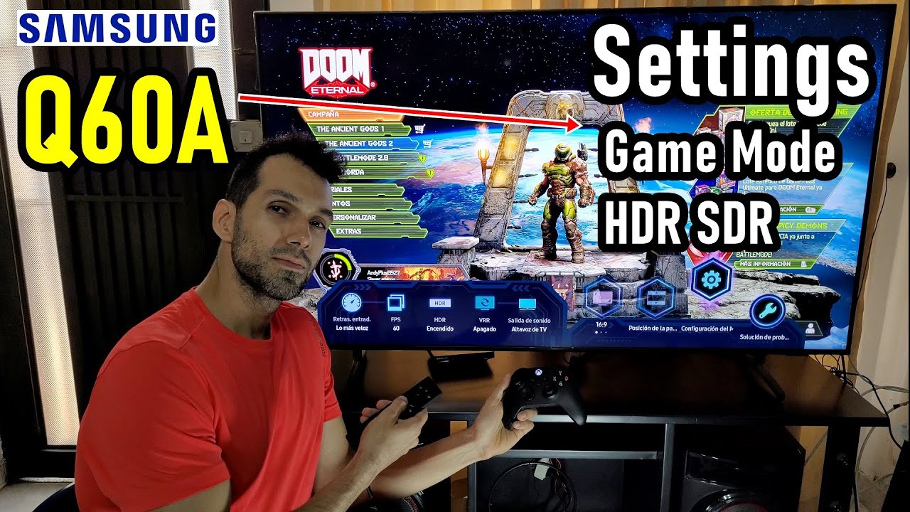 Samsung Q60A QLED: Настройки Игровой режим HDR SDR &mdash; Smart TV 4K