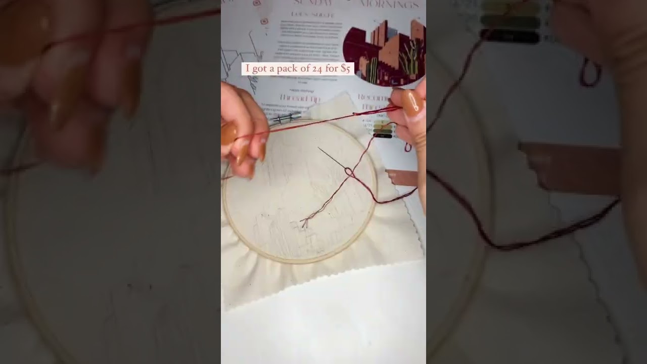 Beginner Embroidery Tools: self threading needles