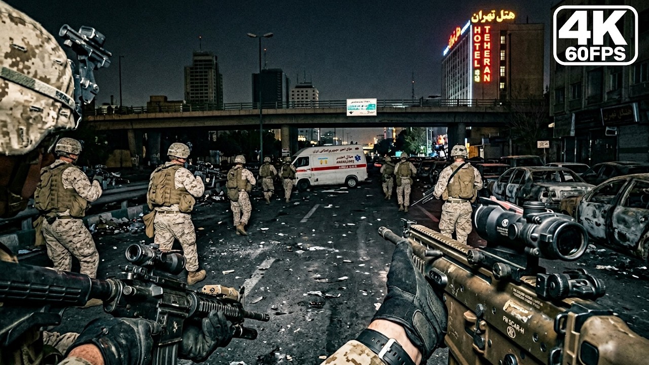 Ataque de los Marines en Teherán | Gráficos ULTRA Realistas | 4K 60FPS | Battlefield3