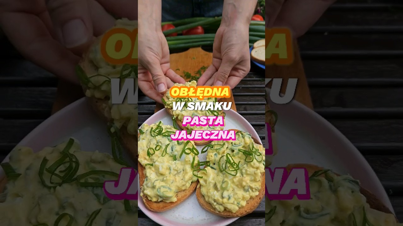 OBŁĘDNA PASTA JAJECZNA- pomysł na PYSZNE ŚNIADANIE w 10 minut #zesmakiemnaty #pasta