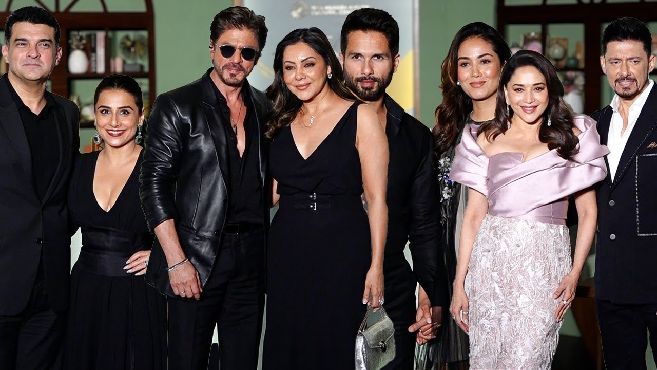 B-Town Celebrity Arrive At NMACC Arts Cafe | Shahrukh Khan-Gauri,Shahid-Mira,Vidya-Siddharth,Madhuri