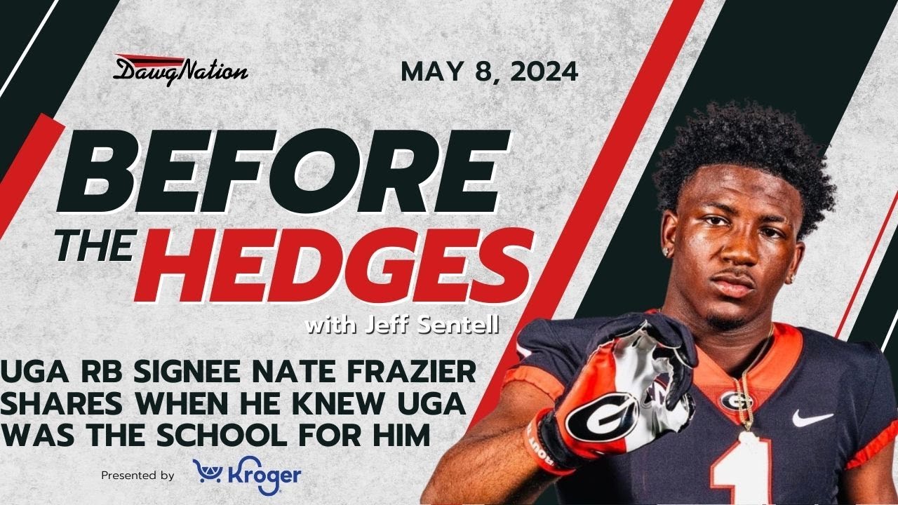 UGA Running  Back Signee Nate Frazier joins Before The Hedges Live | Before The Hedges