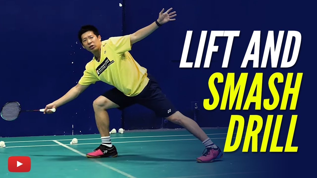 The Lift and Smash Drill - Badminton Tutorial from Coach Efendi Wijaya - Indonesian Subtitles