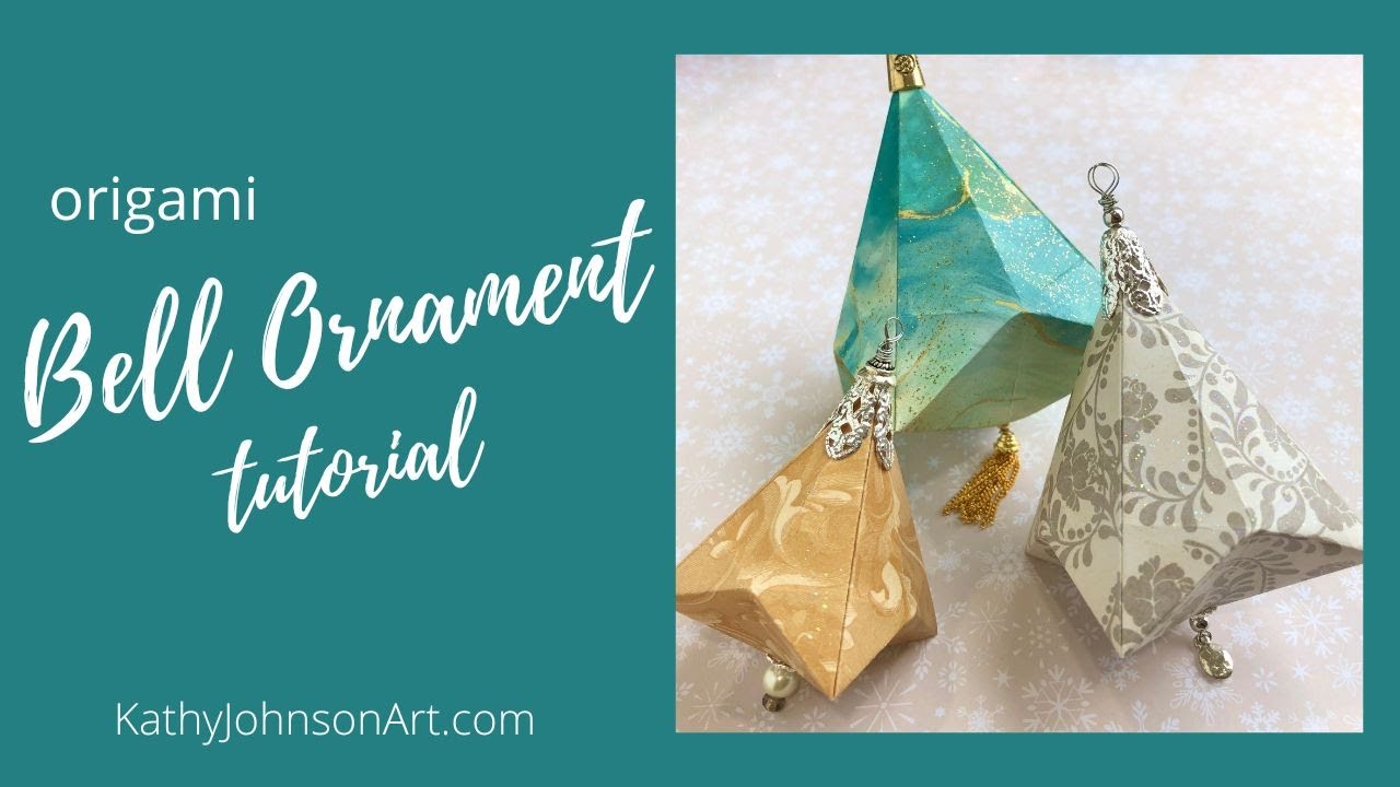 Origami Paper Bell Ornament Tutorial