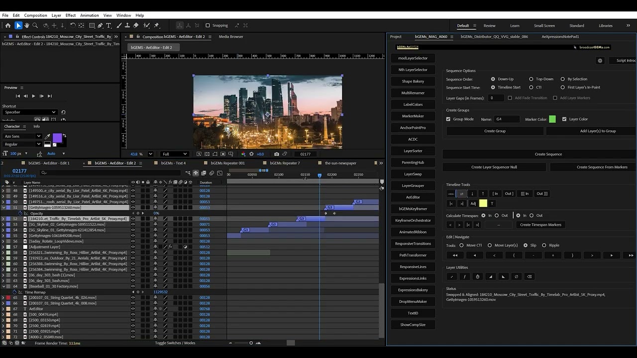 Ae EDITOR - the Video Editing Script for After Effects