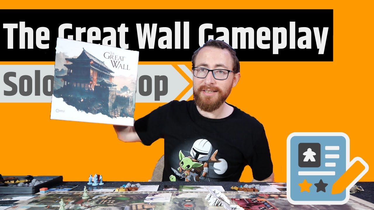 The Great Wall Solo/Coop Gameplay - Worker Placement, Tableau Building & Tower Defense