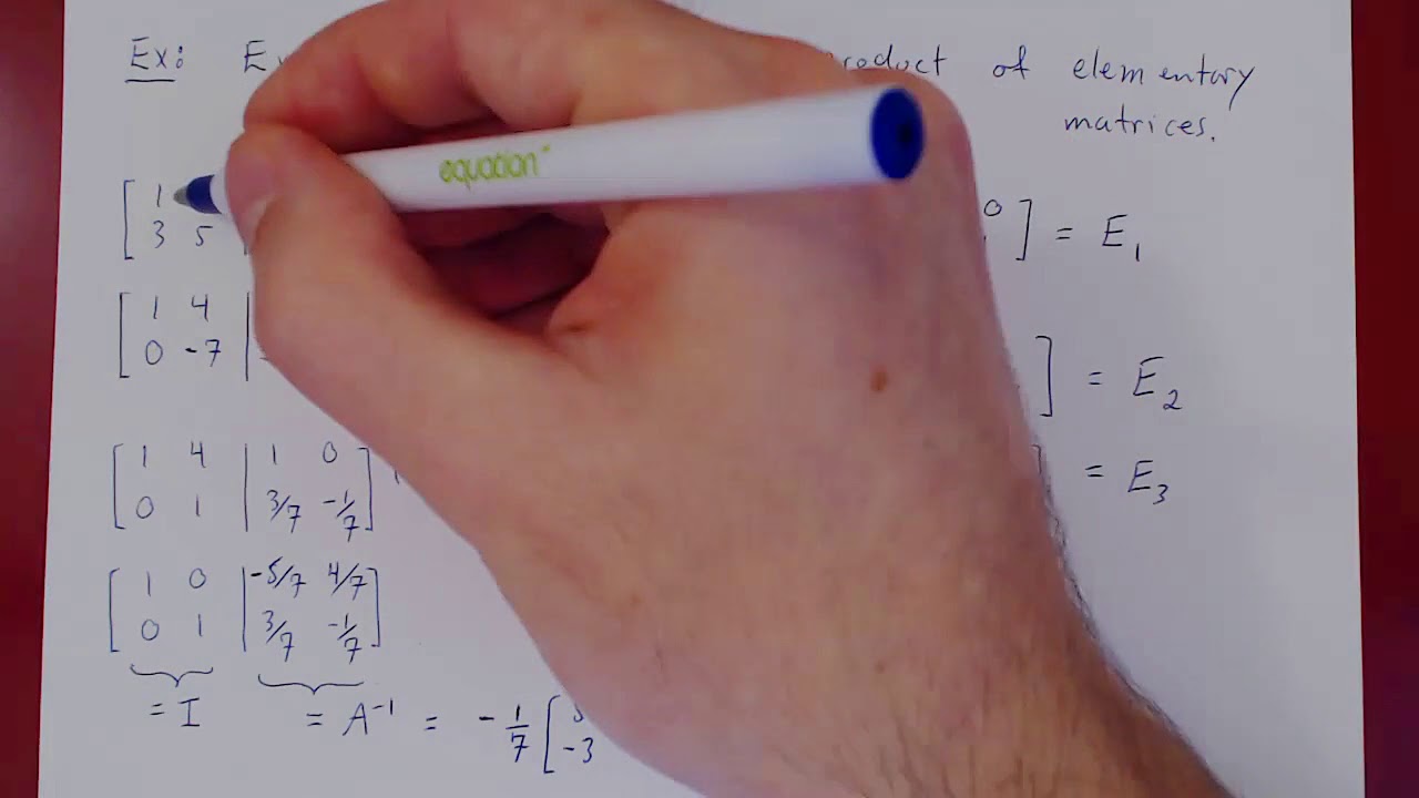 Elementary Matrices - Part 3