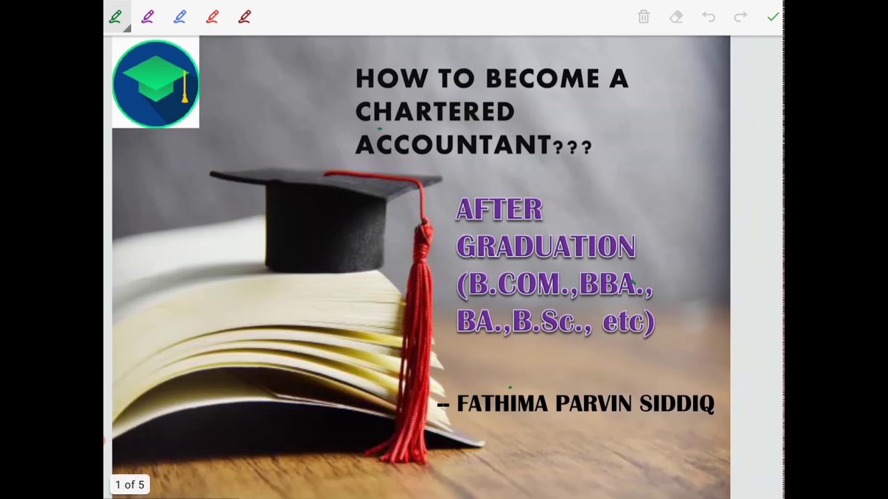 How to become a CA(Chartered Accountant) after Graduation?|in English| by CA.S.Fathima Parvin