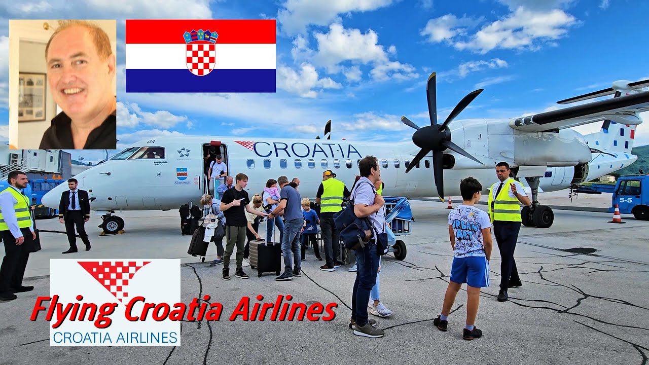 Zagreb Croatia to Sarajevo Bosnia & Herzegovina flying Croatia Airlines Bombardier DHC-8-400