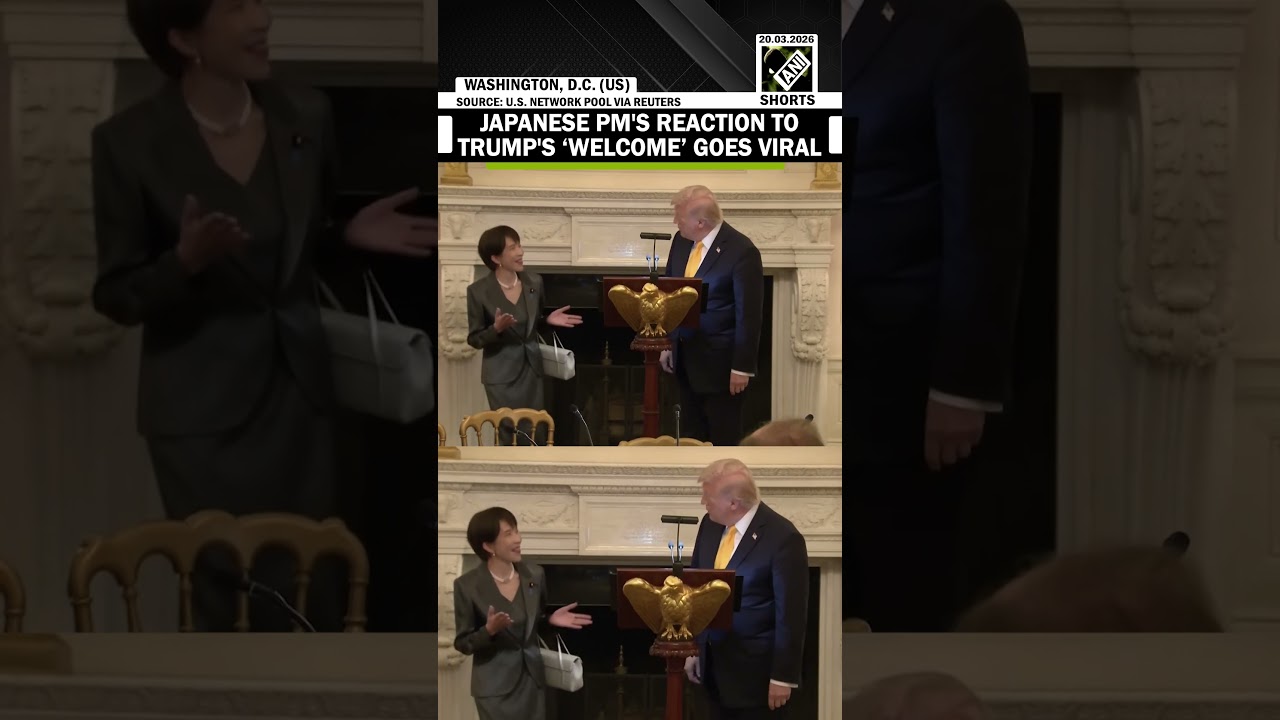 Japanese Prime Minister Sanae Takaichi&rsquo;s reaction to US President Trump&rsquo;s Welcome goes viral