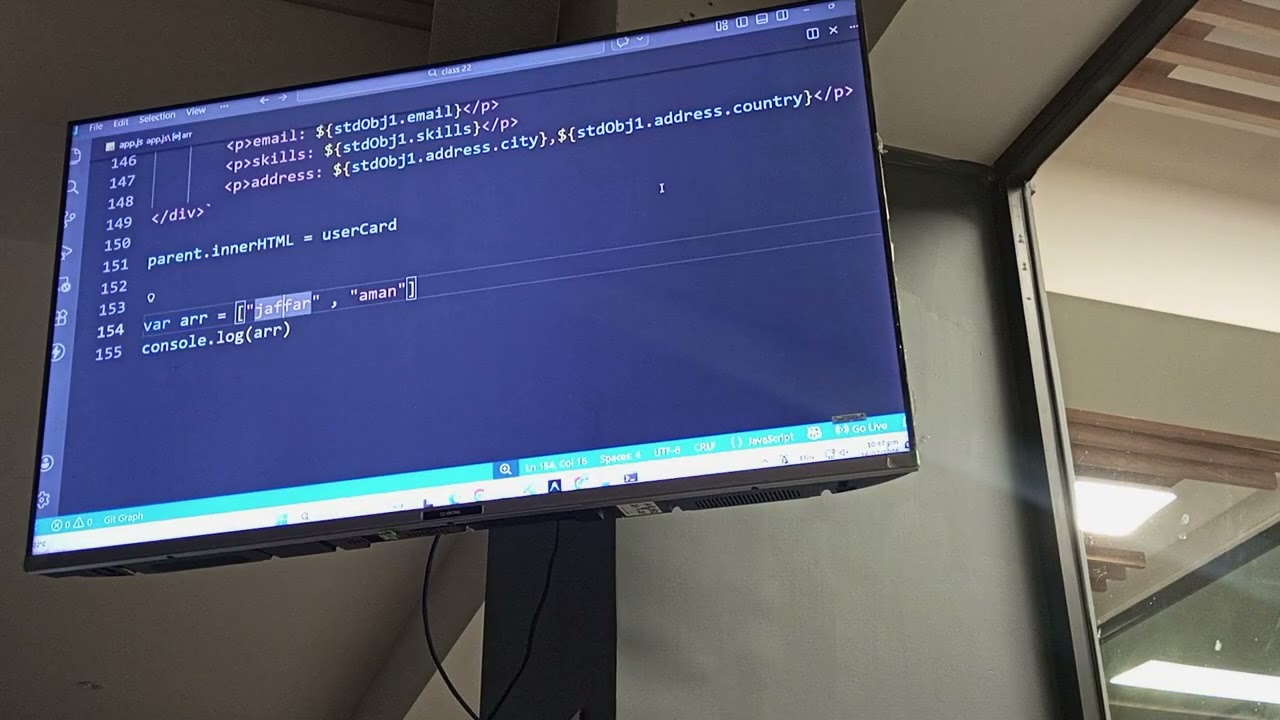 JavaScript Class 22 Part 2 By Sir Jaffar Aman Object almost End