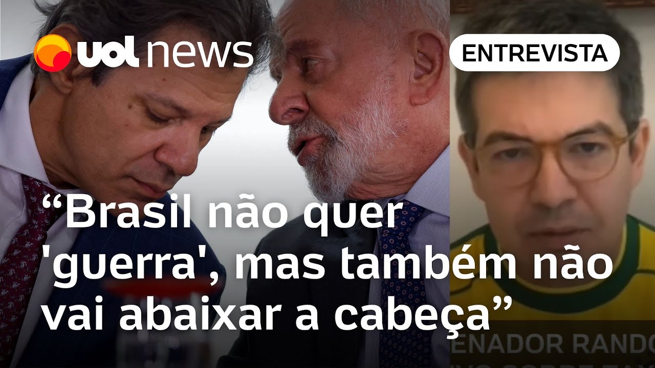 Randolfe defende taxação do Brasil aos EUA em 50% após tarifaço de Trump: 'Está na lei'