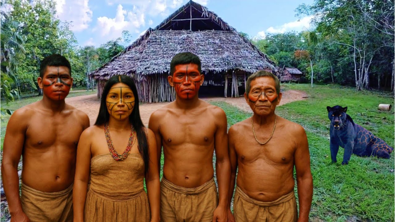 Visite una TRIBO NATIVA en el AMAZONAS ( su cultura rituales y su vida diaria ) 