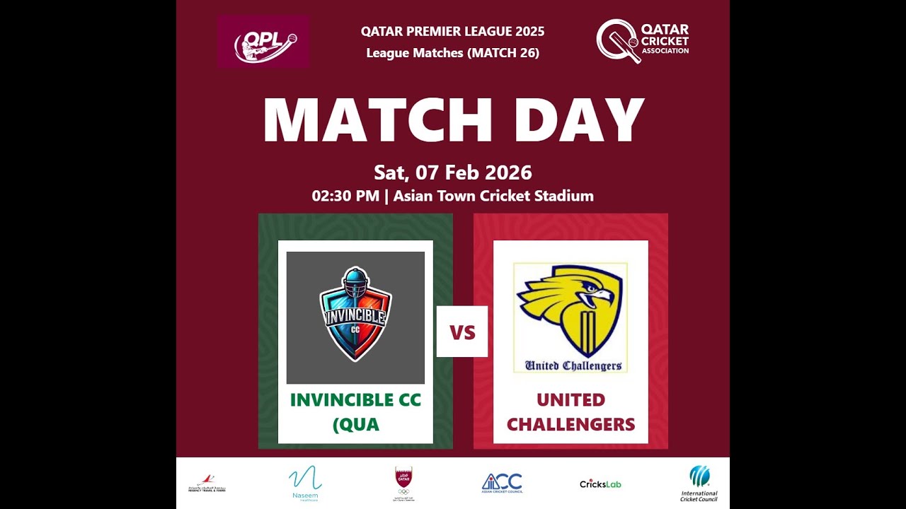 UNITED CHALLENGERS VS INVINCIBLE CC | Q P L 2025 powered by Regency Tours &Travels