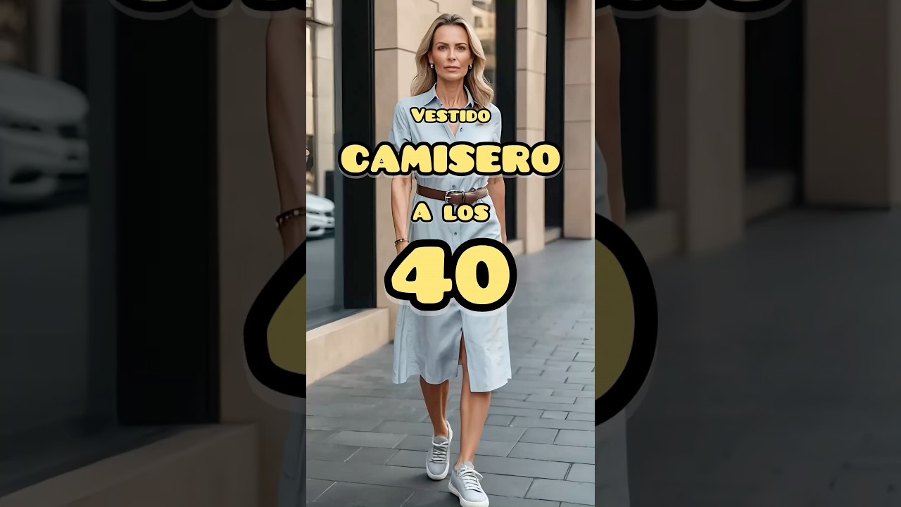 Outfits con VESTIDOS CAMISEROS a los 40, 50 y 60 años