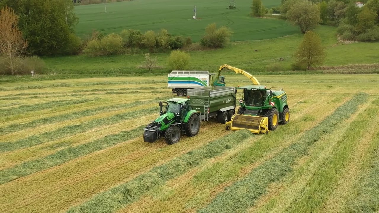 Žito u Temelína 2020, JD 8300,2xTatra Phoenix, 2x Deutz fahr