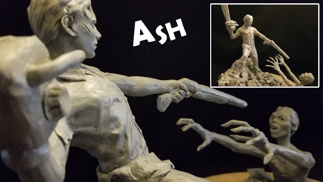 Sculpting Ash from Evil Dead(Monster Clay)