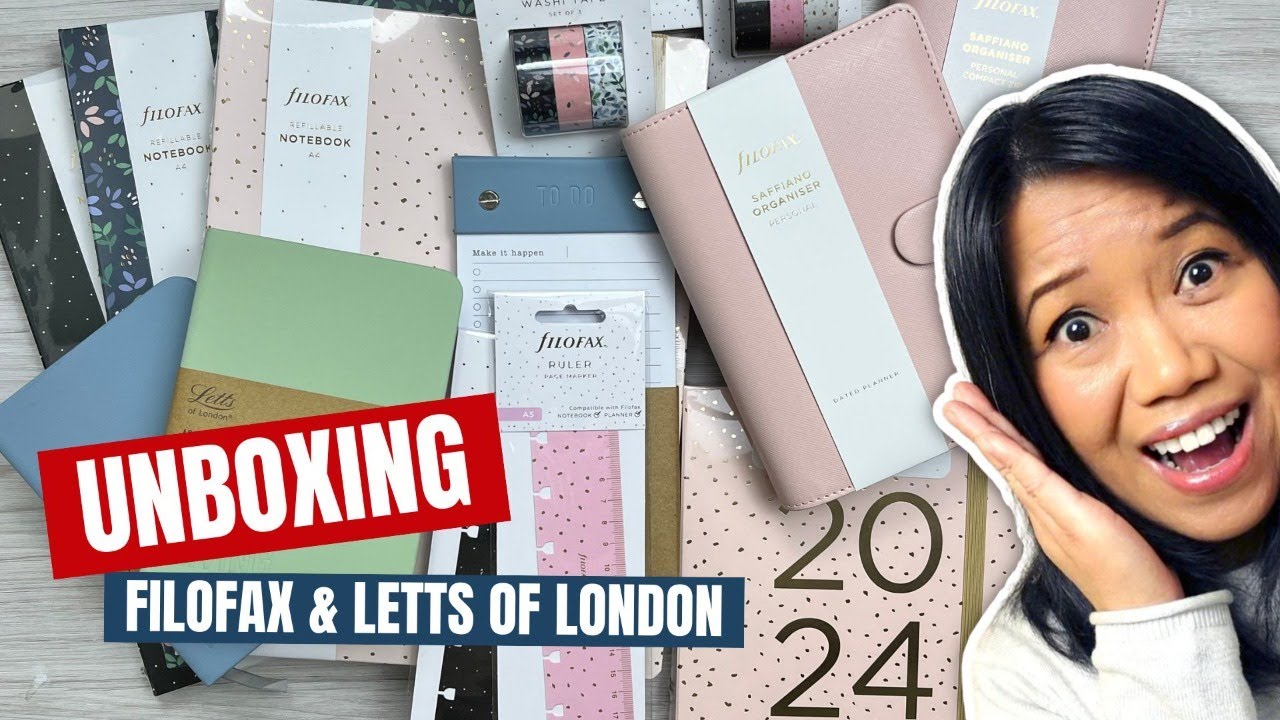 🔴 UNBOXING | Get Organised in Style | Filofax and Letts of London Stationery Review