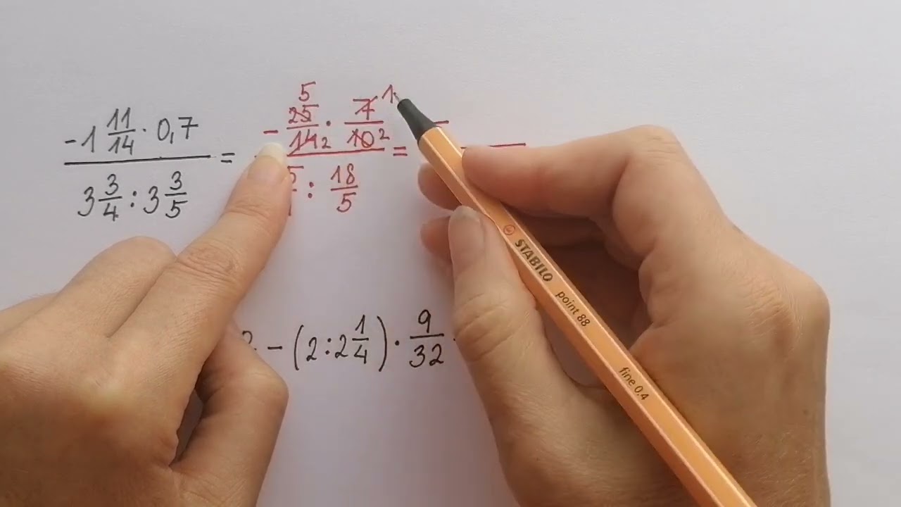 Opakování - racionální čísla 14 (zlomky, pořadí početní h operací)