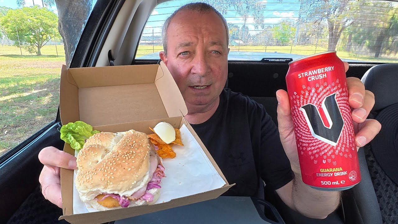 V - Strawberry Crush & Chicken Supreme Burger
