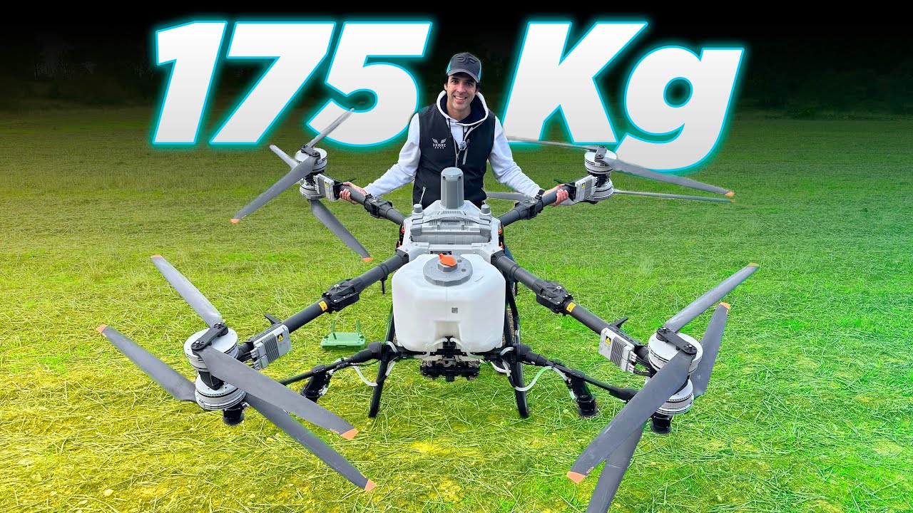 DJI AGRAS T100, el DRON MÁS GRANDE DEL MUNDO para AGRICULTURA Y TRANSPORTE 😲
