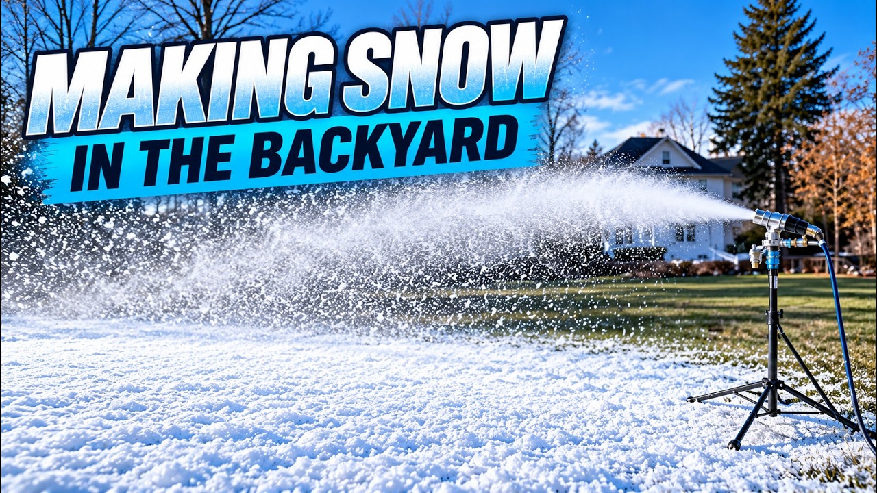 Making Snow in the Backyard! Backyard Snowstorm Systems