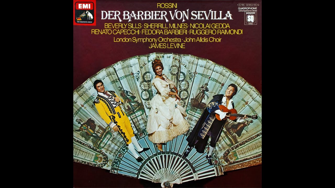 Sills, Milnes, Gedda & Levine, LSO - Rossini -  Il Barbiere Di Siviglia (1975) Vinyl, sideA