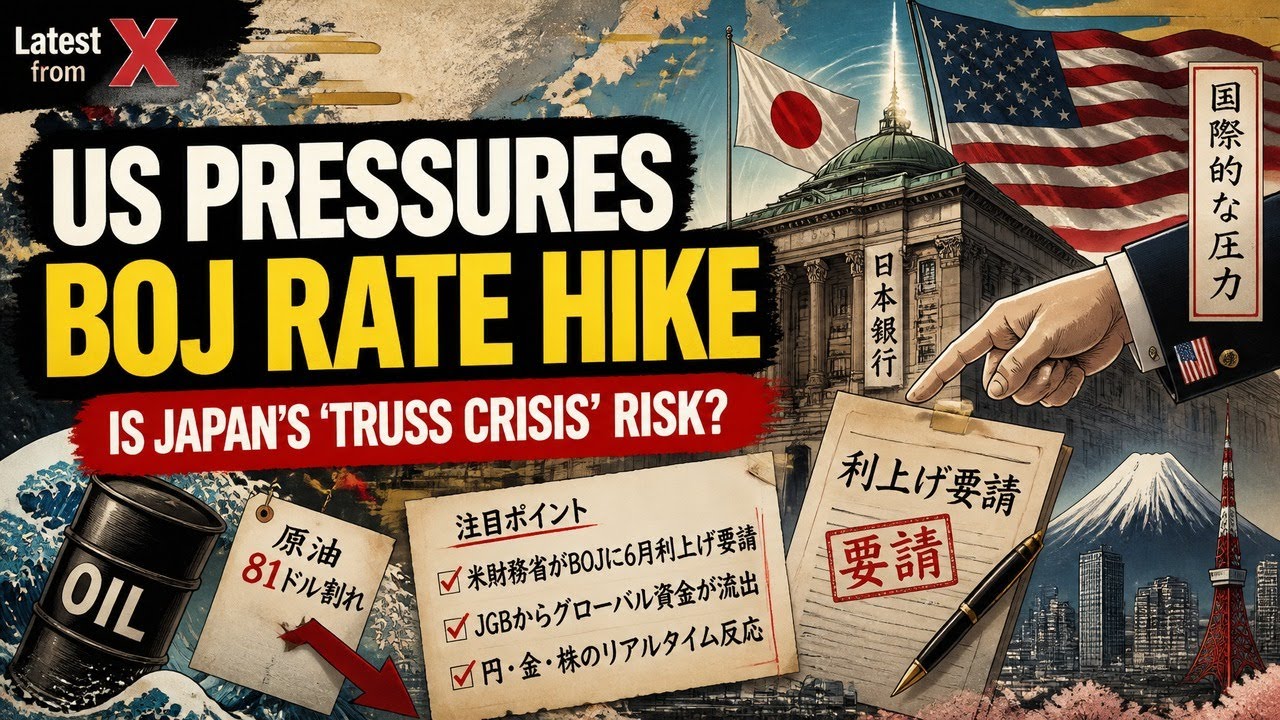 【X Real-time】Japan's 'Truss Crisis' Risk? US Urges BOJ Hike