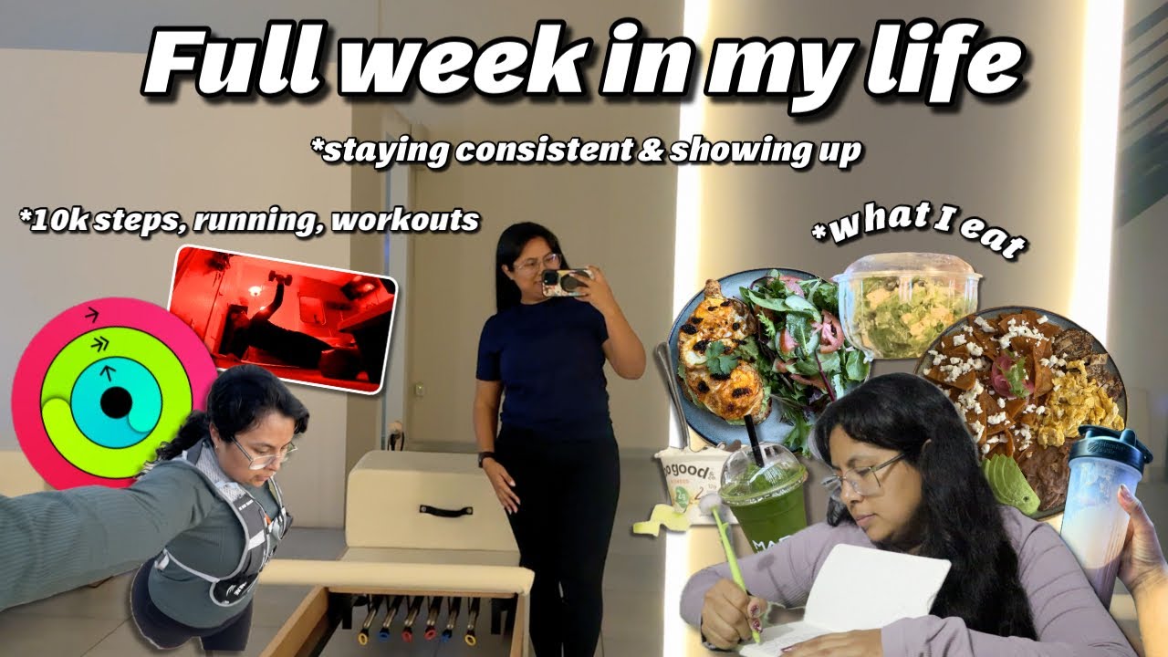 full week of consistently showing up | what i eat, waking up at 5am & come running with me