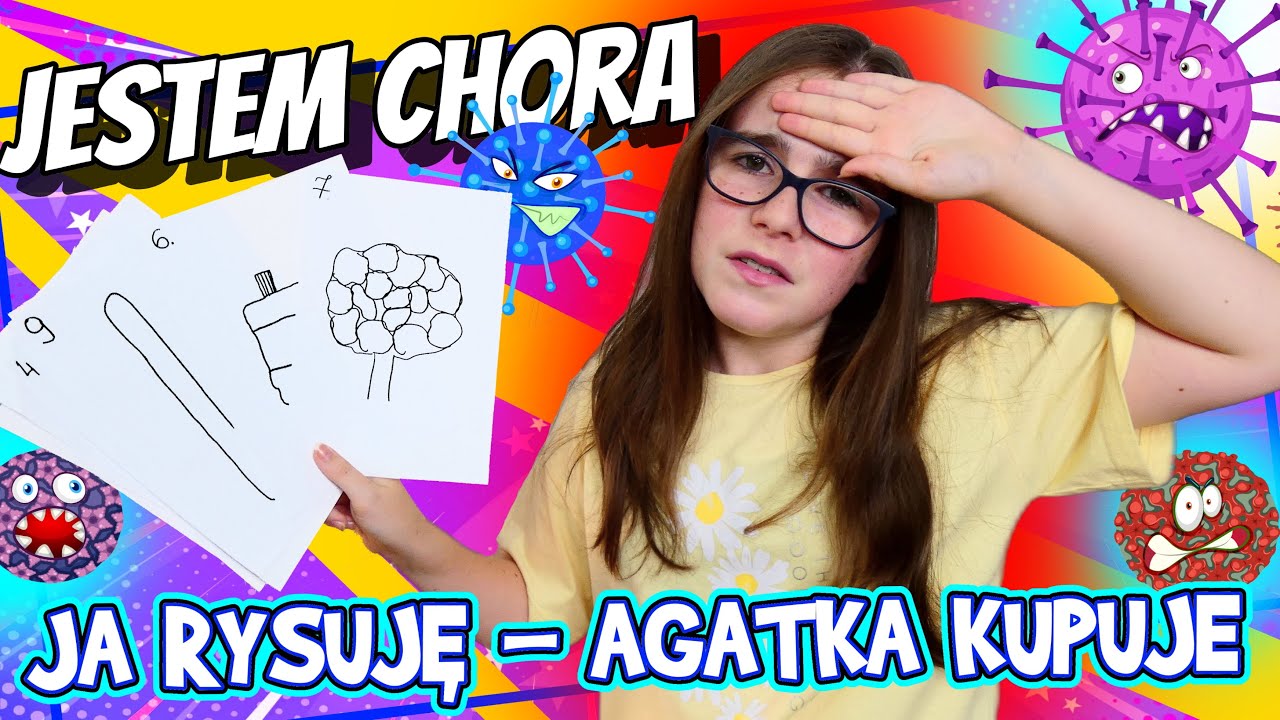 JESTEM CHORA. AGATKA KUPUJE MI TO CO JA NARYSUJĘ #fikimikiagatkiimoniki