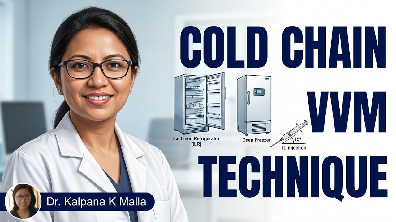Immunization II : Cold Chain, VVM ,Route & technique of vaccination